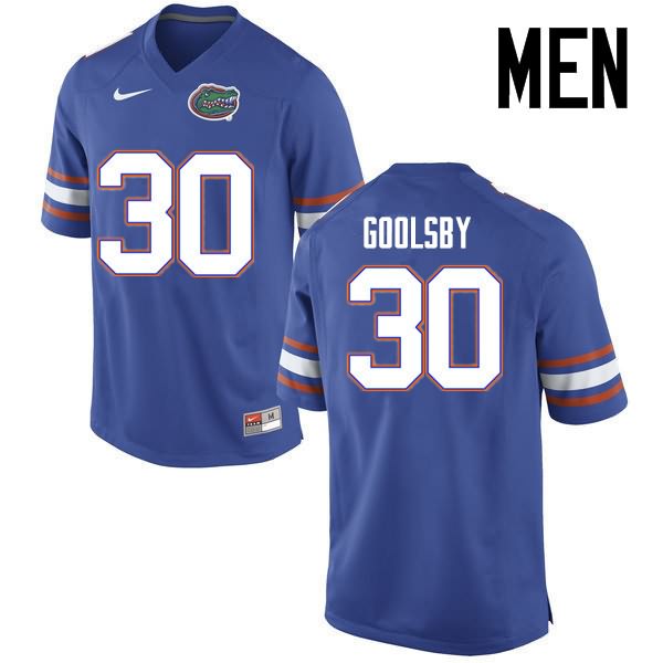 NCAA Florida Gators DeAndre Goolsby Men's #30 Nike Blue Stitched Authentic College Football Jersey UTP5664GB